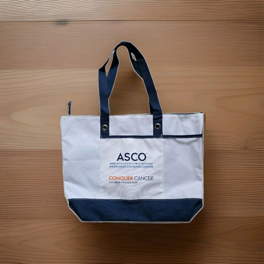 ASCO Tote Bag American Society Clinical Oncology Conquer Cancer 15"x12" NWOT